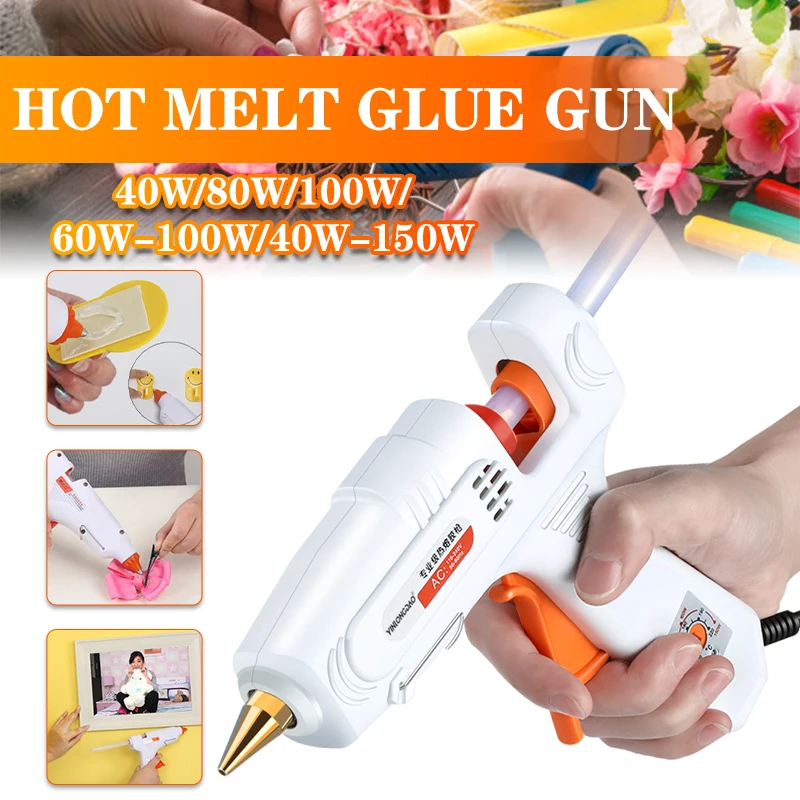 

40W/80W/100W Professional High Temp Hot Melt Glue Gun Graft Repair Heat Gun Pneumatic DIY Tools Hot Glue Gun Power Tool
