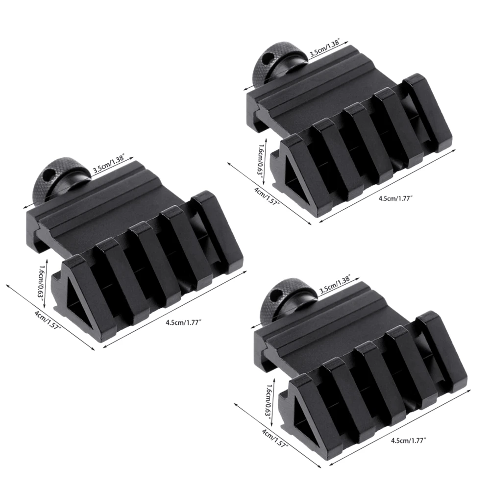 Алюминий с углом наклона 45 градусов 4 Слот бокового рельса прицела прицел RTS