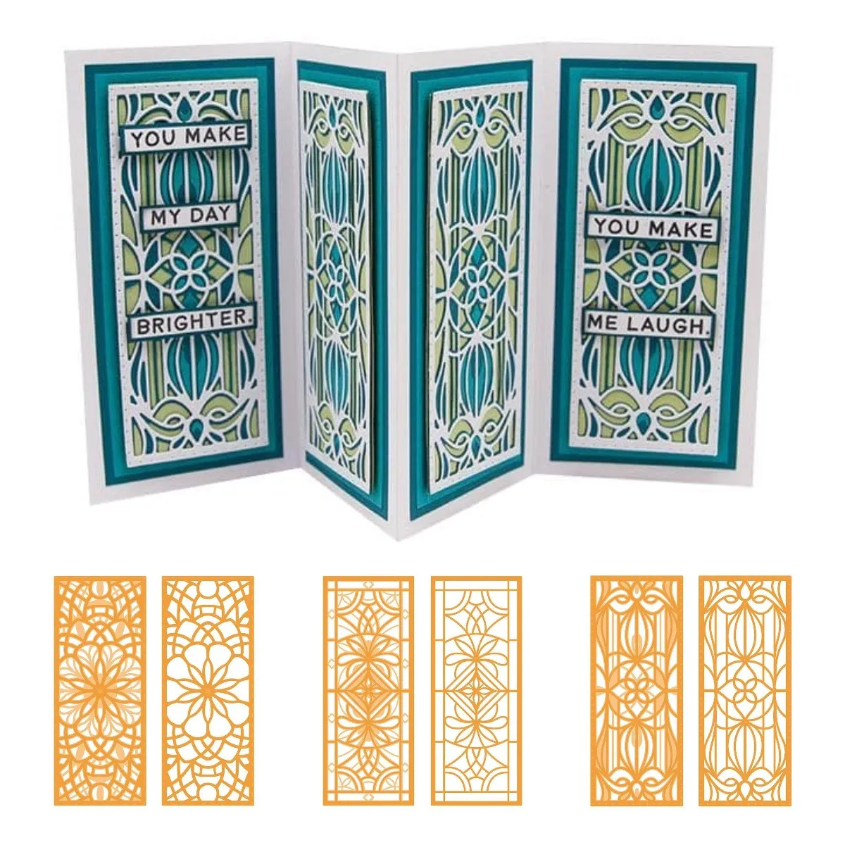 

Exquisite Mosaic Entwined Stained Glass Window Strip 2021 New Metal Cutting Dies Set Reusable Diy Crafts Embossing Decoration