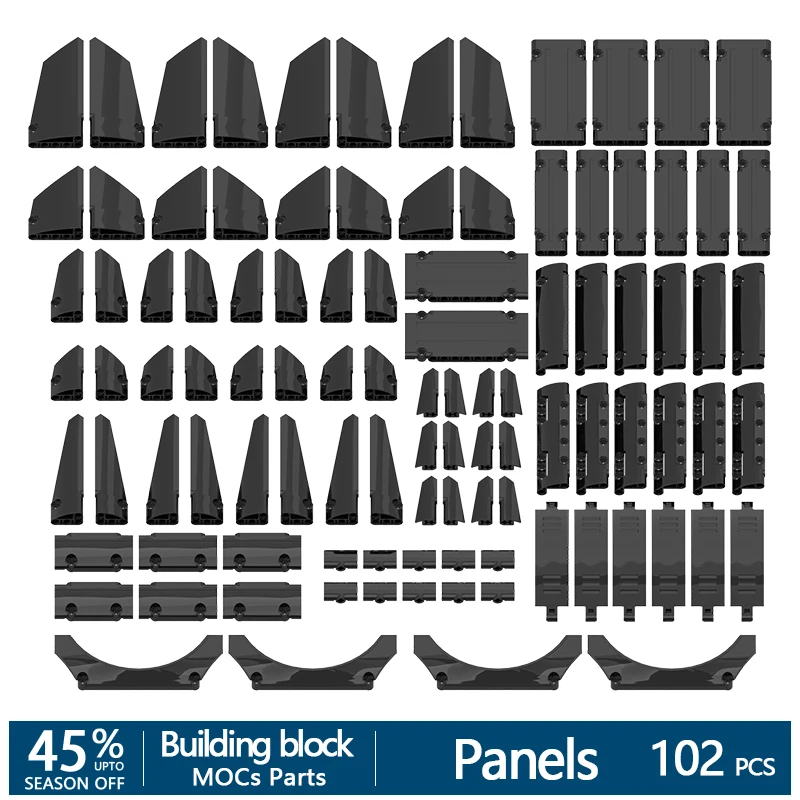102 шт. + высокотехнологичные панели всех видов комплект деталей для строительных
