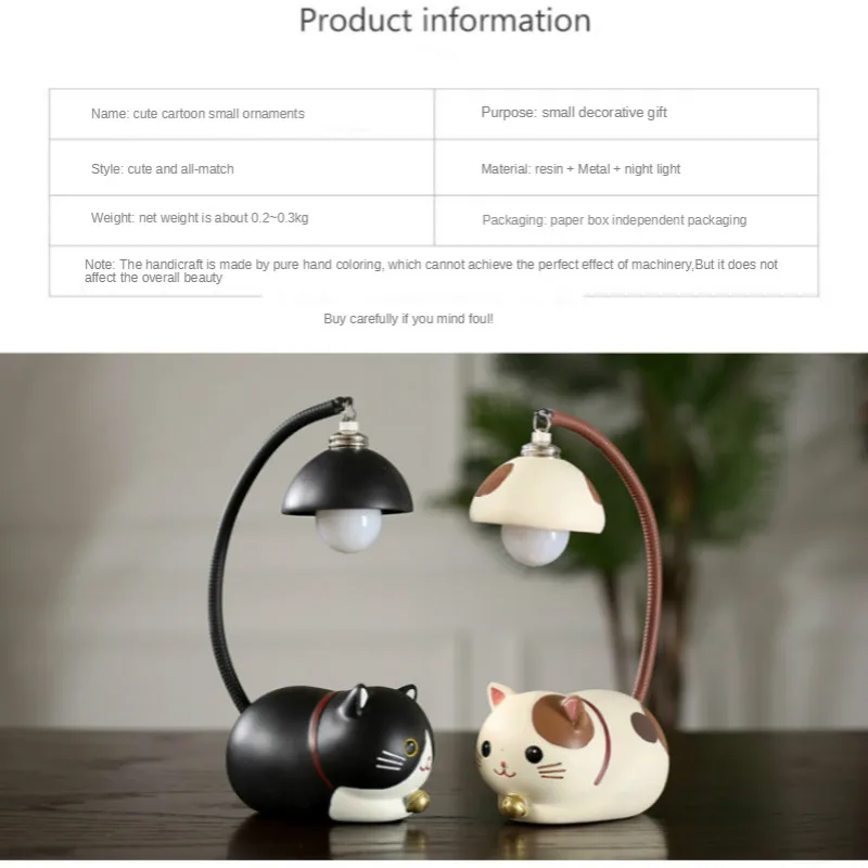 

New Night Light Creative Cute Cartoon Small Ornaments Room Dormitory Decoration Table Lamp Semi manual christmas decorations