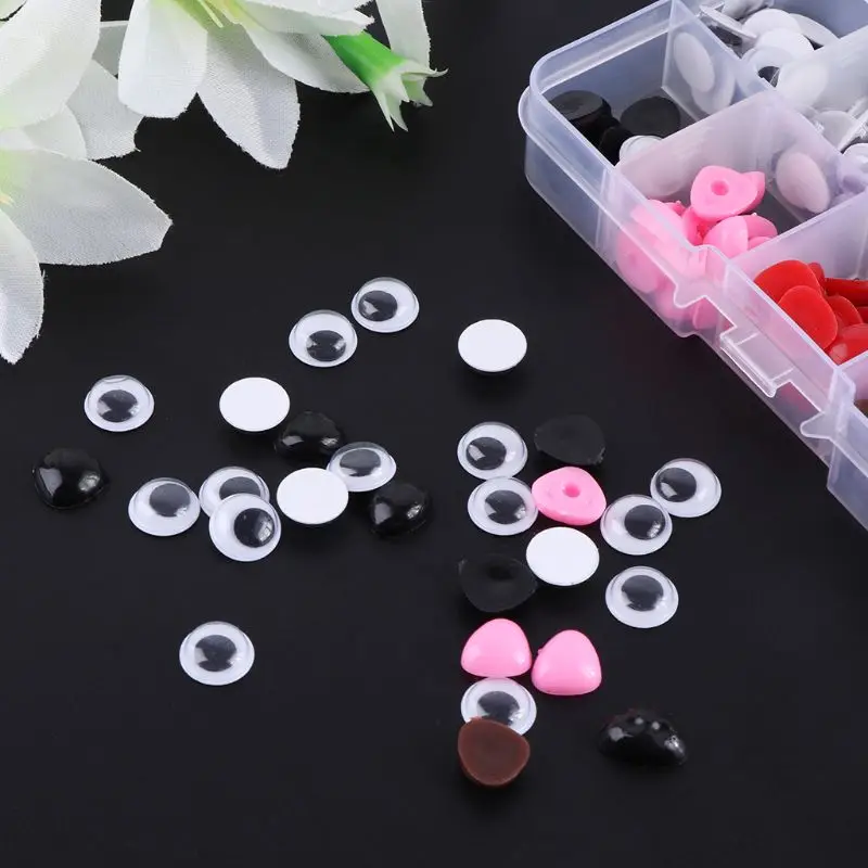 150 шт. самоклеящиеся пластиковые защитные глаза с 75 шт Плоские Носы Для медведь