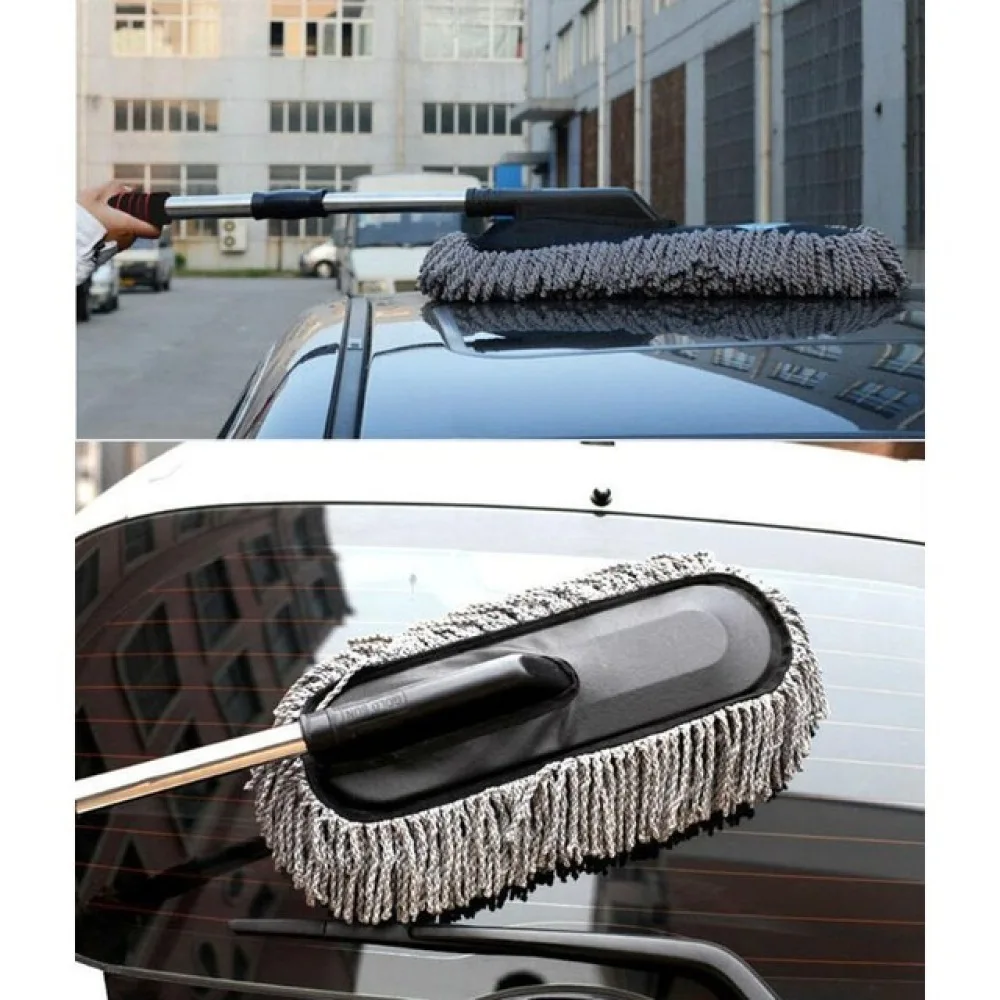 

Super Soft Auto Dashboard Car Duster Windshield Cleaner Cleaning Brush (Grey)