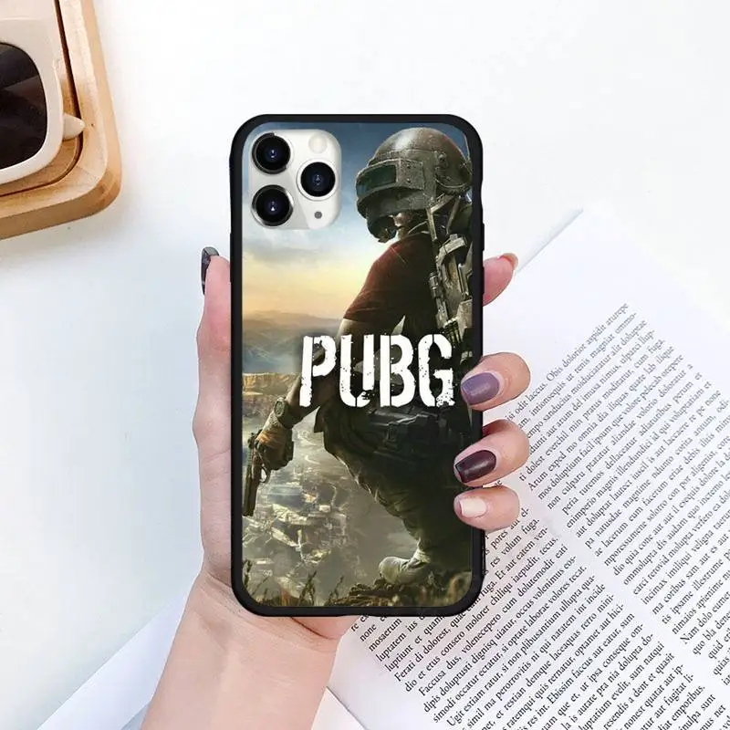 pubg hot fashion game phone case for iphone 11 12 pro xs max 8 7 6 6s plus x 5s se 2020 xr luxury brand shell funda coque free global shipping