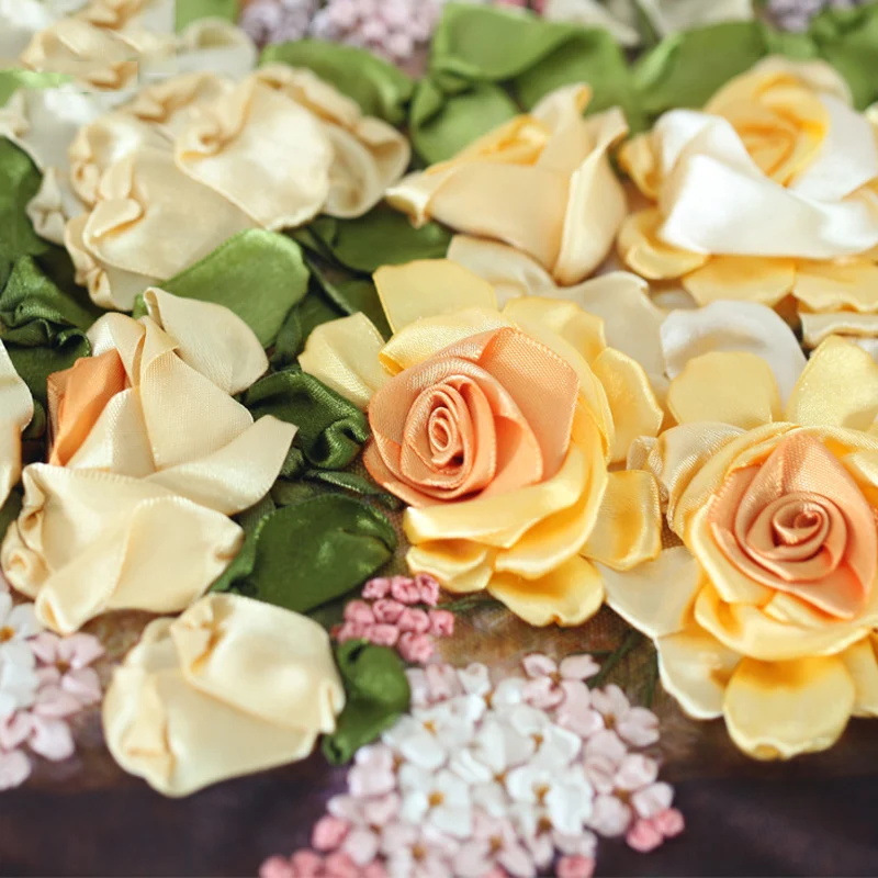 DIY Набор для вышивки лентами легкое Рукоделие Ремесло вышивка крестиком ручной