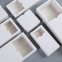 10pcslot new diy white cardboard paper box for packaging jewelry diy biscuit snack favor giftts box wedding chritsmas party