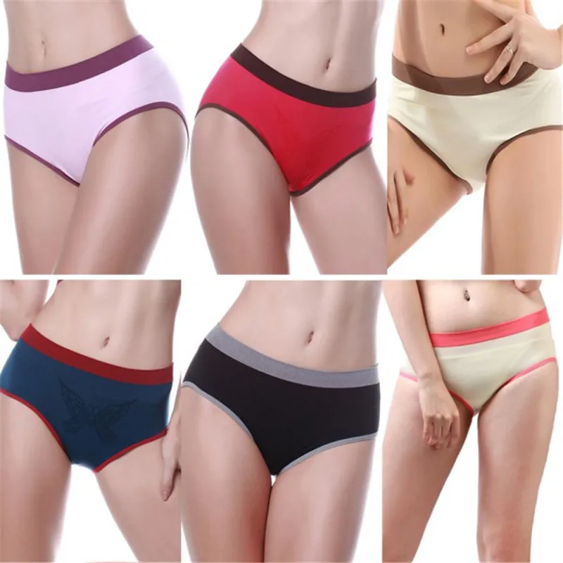 Balight женские удобные бесшовные хлопковые спортивные трусы трусики нижнее белье 6