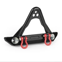 metal front bumper anti collision bar with pull ring for axial scx24 90081 jeep rc car accessories