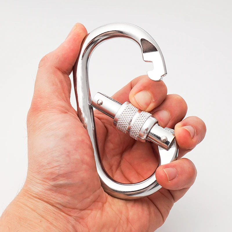 

O Type Screw Thread Main Lock Buckle Outdoor Camping Equipment Rock Climbing Supplies Carabiner Mountaineering Climb Recommend