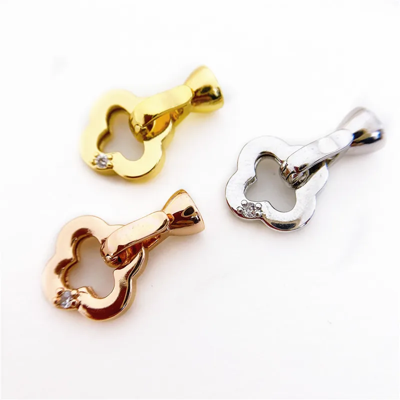 

Wholesale DIY Natural Stones Beads Jewelry Making Accessories Silver/Gold/Rose Gold Metal Connector Clasps Findings