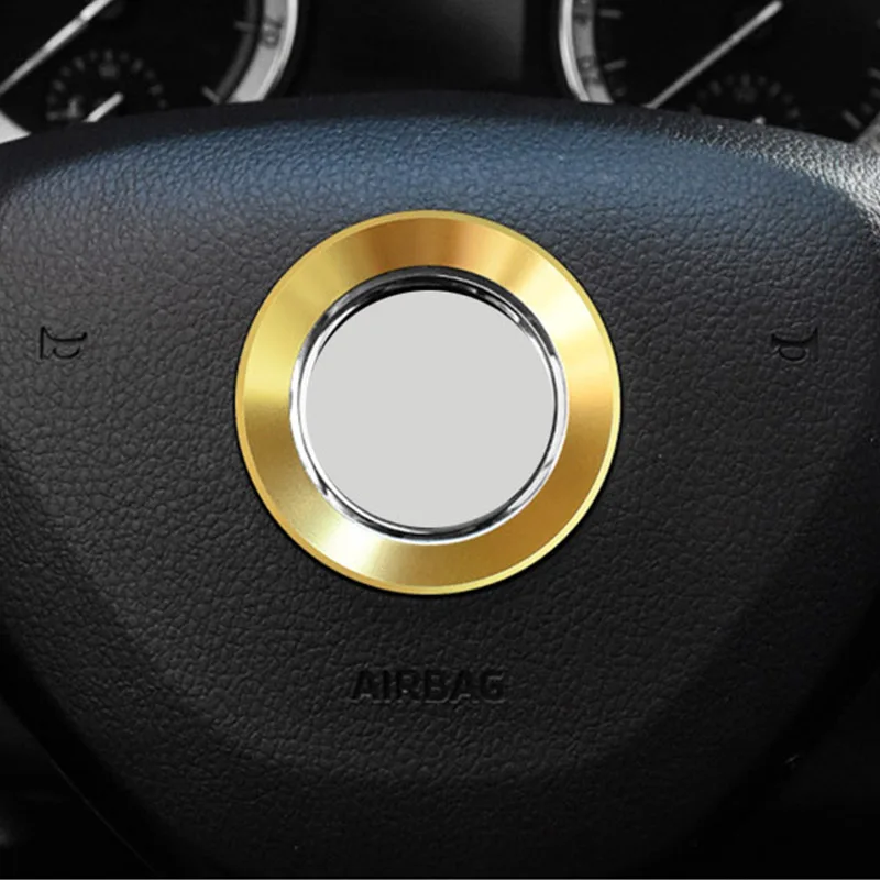 Чехол на руль украшение кольцо с блестками подходит для Skoda Octavia Superb Kodiaq Karoq Fabia Kamiq