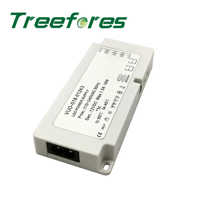 Тонкий светодиодный Питание 18 Вт 24 36 48 60 AC 110V 220V 240V DC/DC 12V шкаф регулятор освещения |