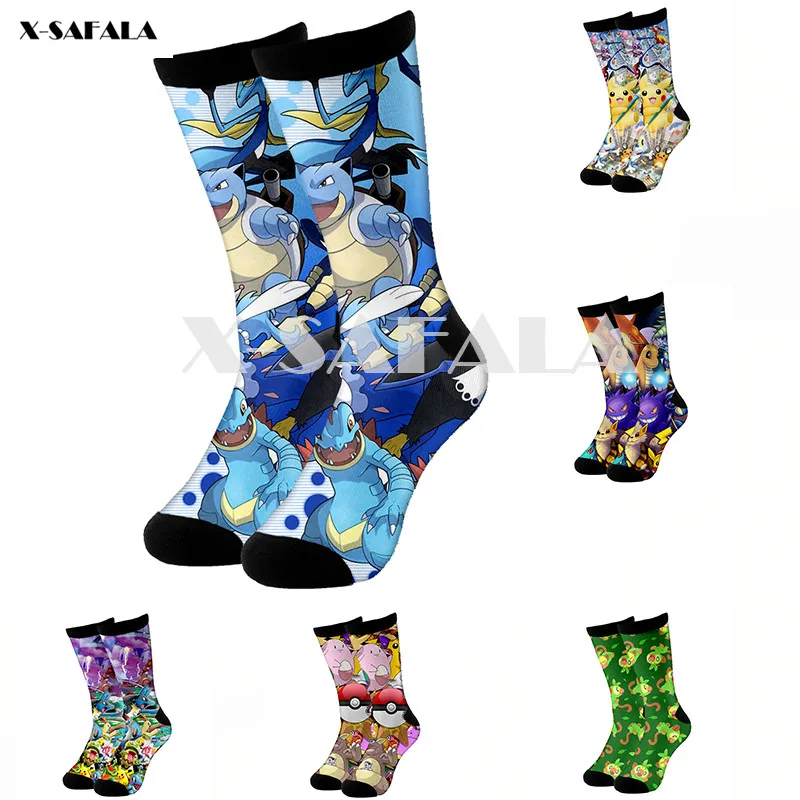 

Cartoon Kawaii 3D Fashion Long Socks Cycling Casual Novelty High Socks Men Women Cotton Funny Colorful Leg Calf Cotton-5
