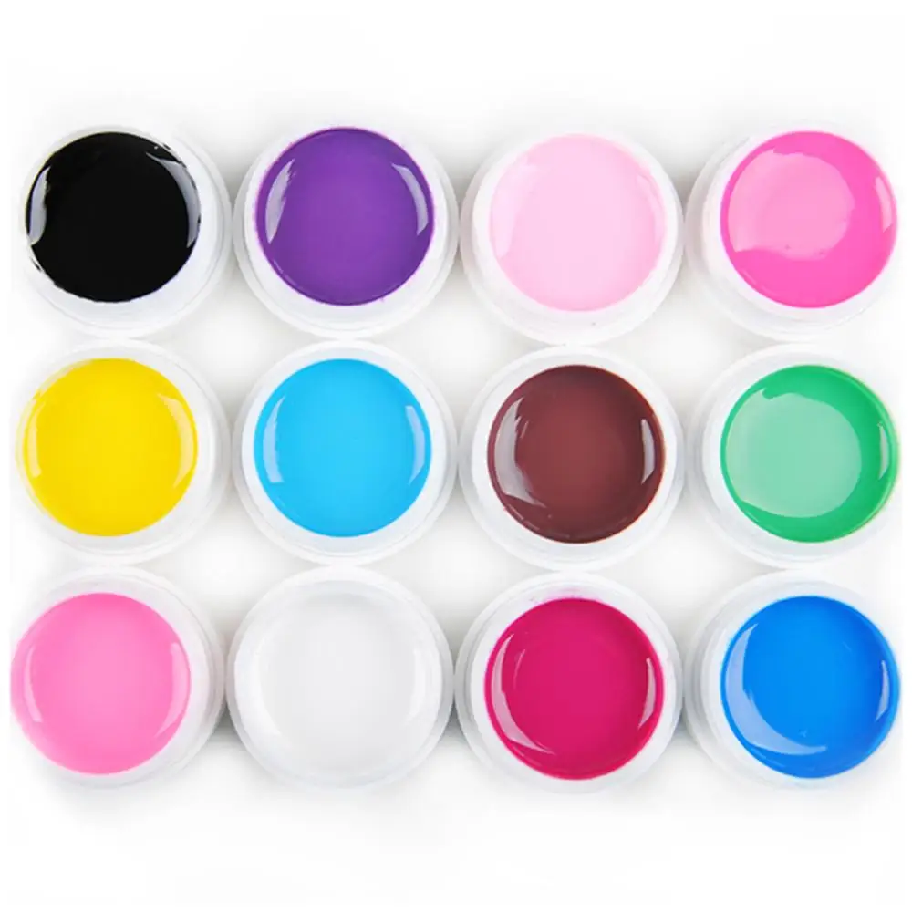 Набор для ногтей ложный гель 12 цветов Ультрафиолетовая лампа маникюра 36 wr Solon