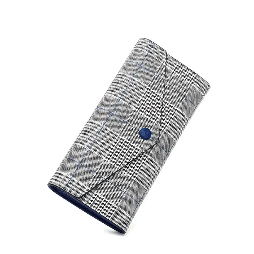 2019 горячая Распродажа длинный клетчатый кошелек для женских сумок простые