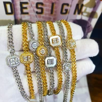 missvikki original design mix match stackable chain bracelet for women girl daily fashion cubic zircon bangle new trendy jewelry