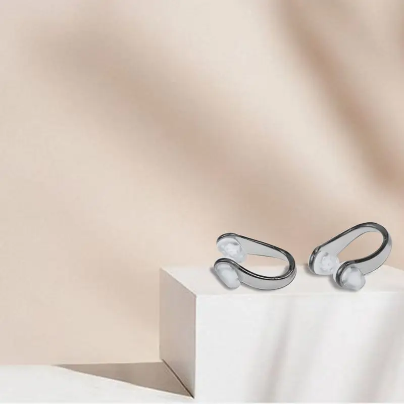 Черный прозрачный резиновый дайвинг плавательный зажим для носа защита 3