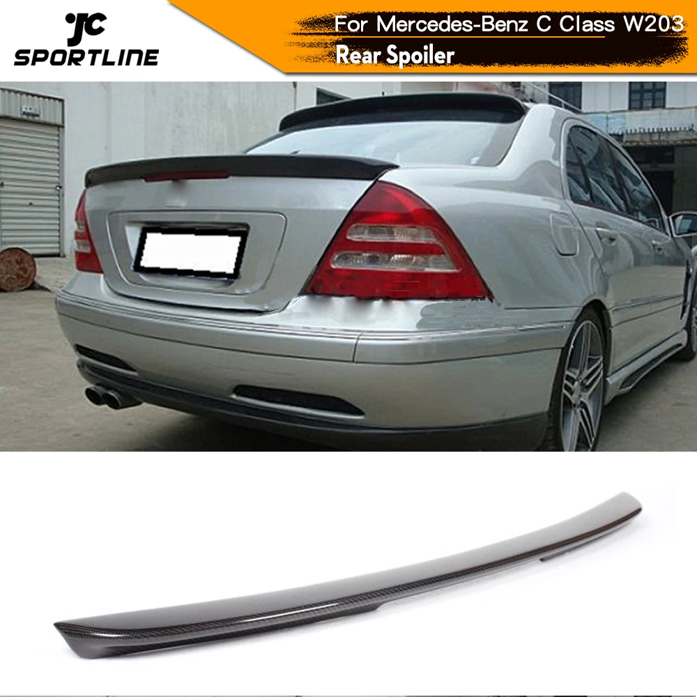 Автомобильный спойлер для задних крыльев из углеродного волокна Mercedes Benz C Class W203