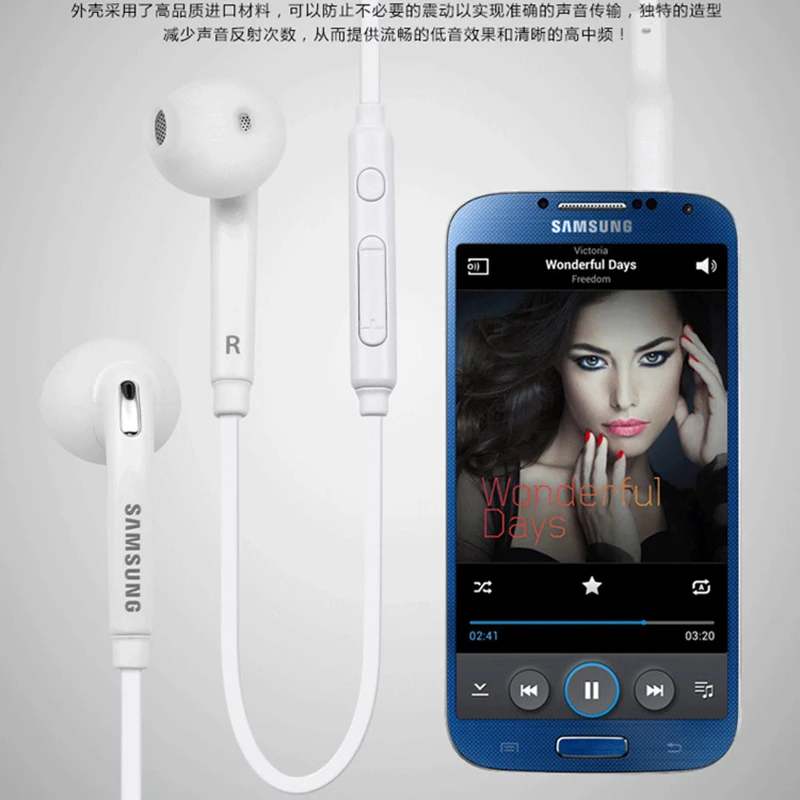 EO EG920bw Подлинный Samsung S6 наушники 3 5 мм вкладыши с дистанционное управление динамик