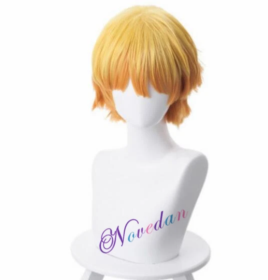 Wig 3 Аниме Костюм демон слэйер Косплей танджиру камадо Косплей Костюм киметсу нет яйба мужские кимоно костюм на Хэллоуин - Цвет: Wig 3