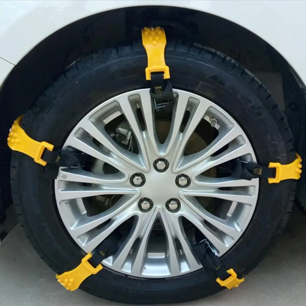

5pcs Car Tire Chain Tpu Beef Tendon Tire Buckle Ice Emergency Car Type Rescue Accessories Self-driving O4r3