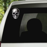 Hot Funny Bright skull Car Stickers Motorcycle Decals Motorcycle Accessories Waterproof PVC 14cm 10cm
