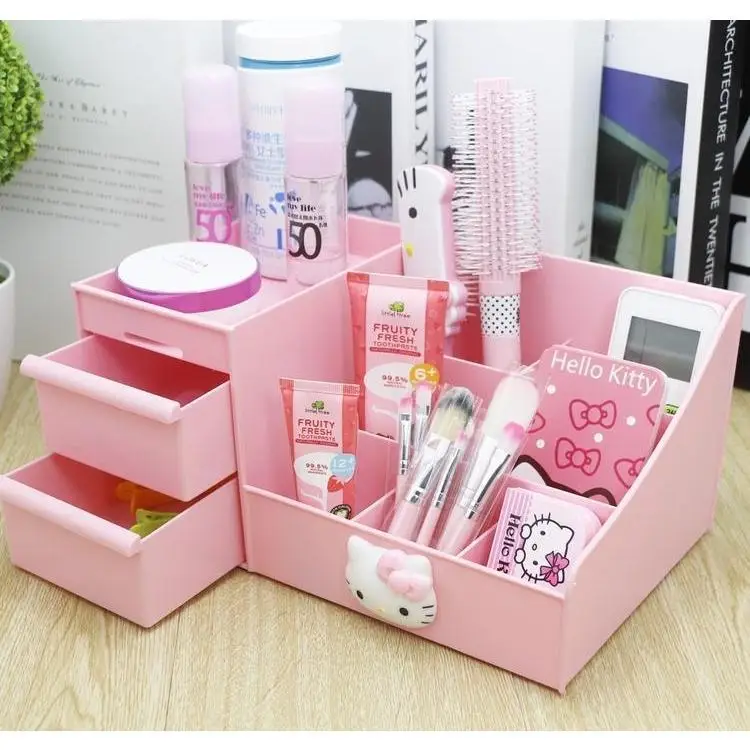 Пластиковая коробка Hello Kitty для хранения косметики европейская принцесса милая