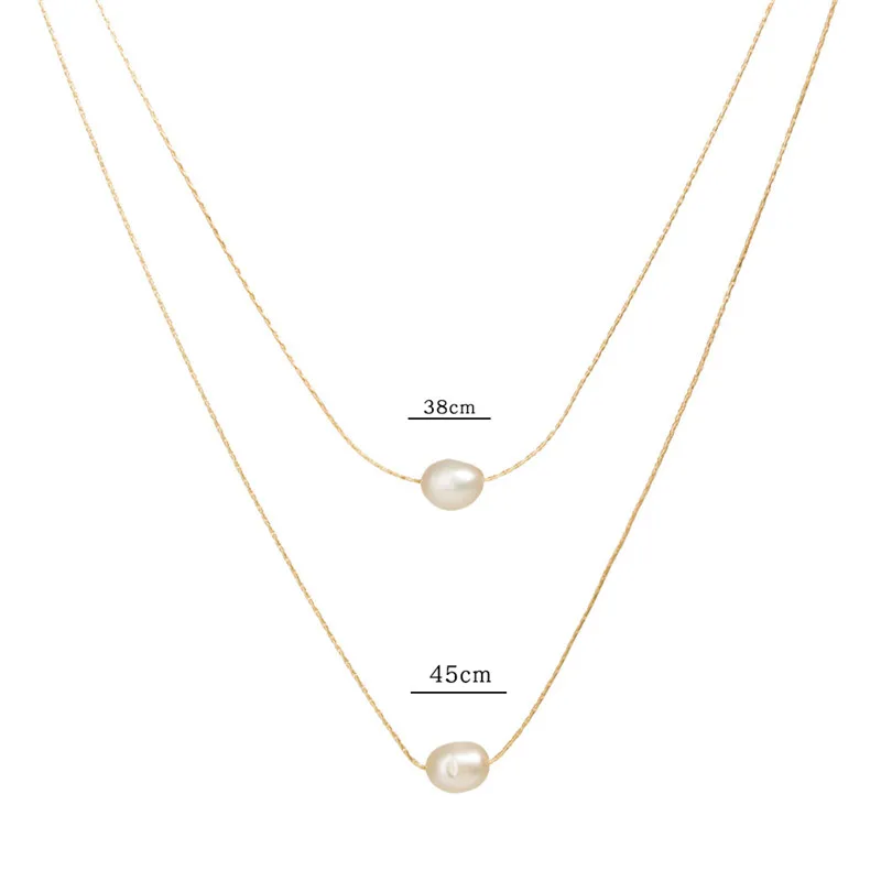 Мода двойной слой Жемчужное Колье женское ожерелье бохо с буквой М и золотыми