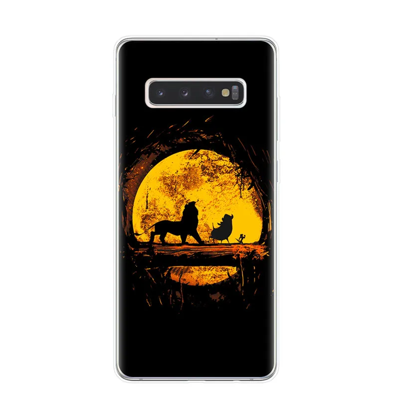 T3579 Роскошный чехол для телефона Lion King nala simba timon для samsung Galaxy S10 S9 S8 Plus S6 S7 Edge S10E Lite 5G Мягкий ТПУ чехол Капа Etui - Цвет: T3579