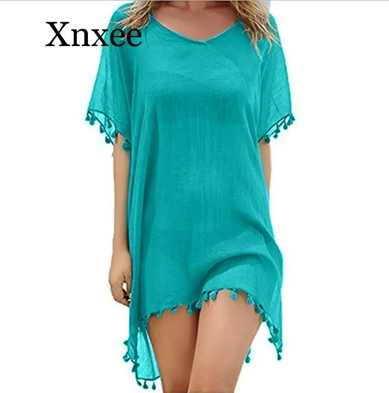 

2020New Summer Dress 17 Colors Tassel Chiffon Tassel Beach Cover Ups Women Beachwear Swimwear Pareo Bathing Suits Cover Ups