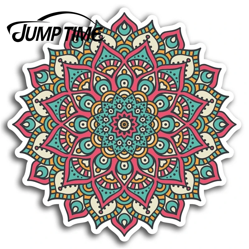 Индийские виниловые Стикеры с временем скачка для мандалы в стиле бохо ноутбука