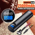 Надувной насос Audew, беспроводной насос для автомобильных шин, 150 фунтов на квадратный дюйм, перезаряжаемый портативный Автомобильный аварийный мотоцикл с ЖК-дисплеем, 12 В