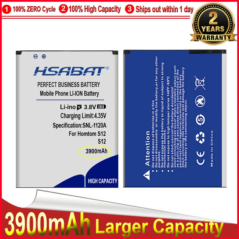 Аккумулятор HSABAT 0 Cycle 3900 мАч для S12 высококачественный мобильный телефон запасной