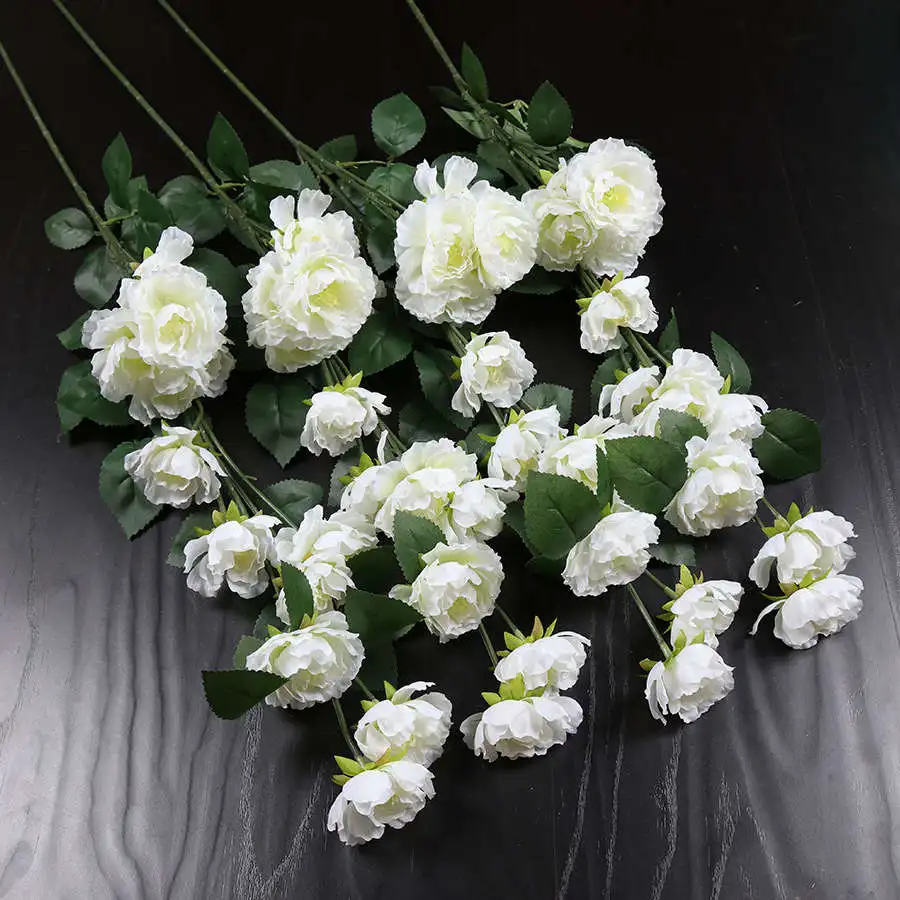 

Artificial Flowers Rose Artificial Flower Rattan Wedding Plant Wall Arch Decoration Road Lead Photography Props