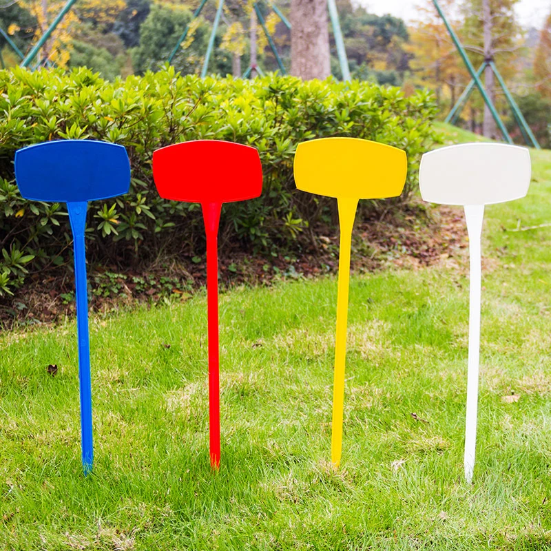 

10pcs Plant Tag T-type Plastic Nursery Garden Plant Label Flower Thick Tag Label Mark Garden Decoration Ornaments