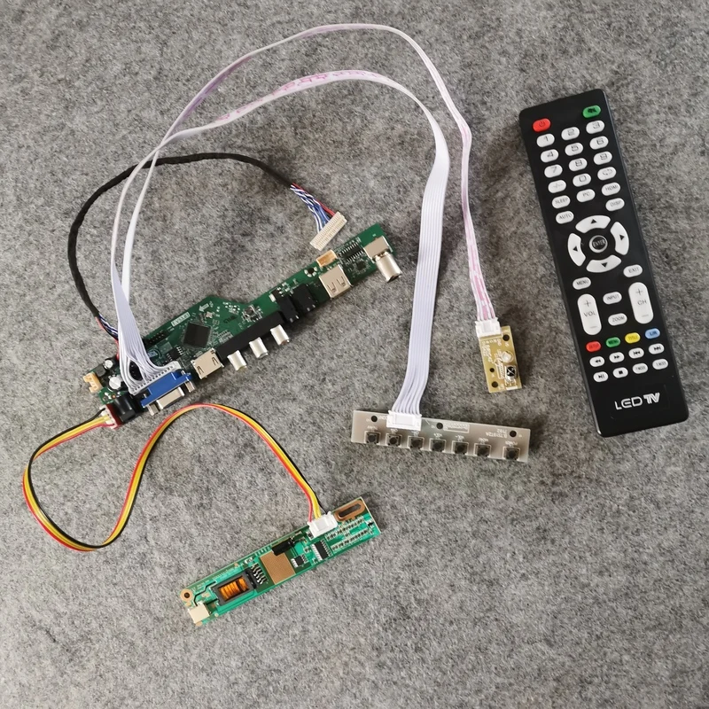 

DIY Kit For LTN121AP02/LTN121AT02/LTN121W1 Matrix Display 1-CCFL LVDS 20 Pin 1280*800 VGA USB AV LCD Drive Control Board