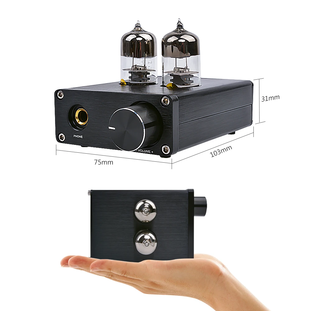AIYIMA Hi Fi вакуумный 6J9 ламповый усилитель стерео PCM2706 USB DAC декодер мини домашний