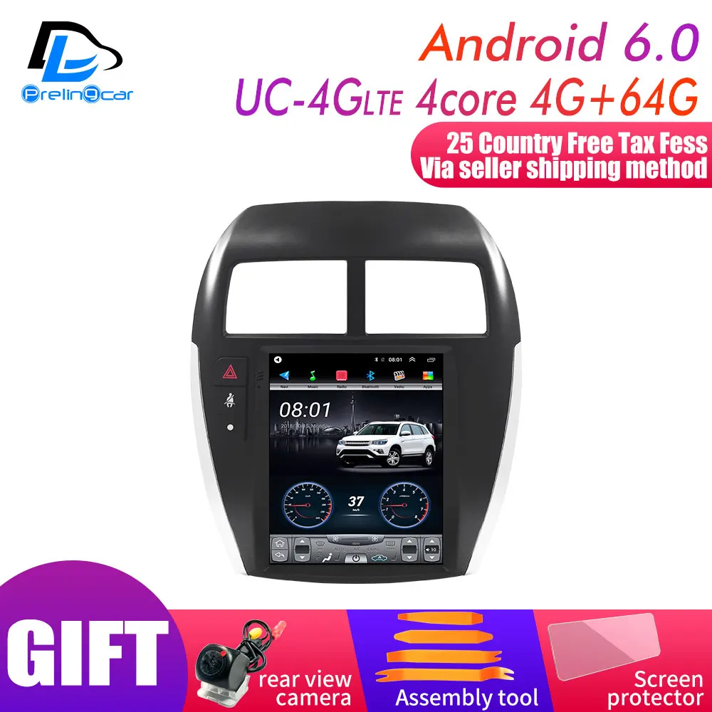UC-4G DSP 4G64G 4G Lte 32G rom вертикальный экран android система Мультимедиа Видео Радио плеер для MITSUBISHI ASX Навигация стерео - Цвет: UC-4G DSP 4G64G