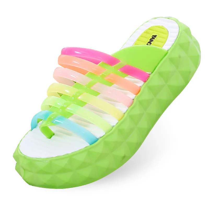 Сандалии женские на толстой подошве высокие дамские босоножки танкетка летняя