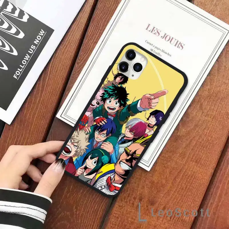 

Anime My Hero Deku Bakugou Academia Phone Case for iPhone 11 12 pro XS MAX 8 7 6 6S Plus X 5S SE 2020 XR Soft silicone