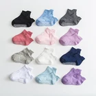 Носки хлопковые с резиновыми захватами, для мальчиков и девочек, 6 партЛот, всесезонные, Нескользящие