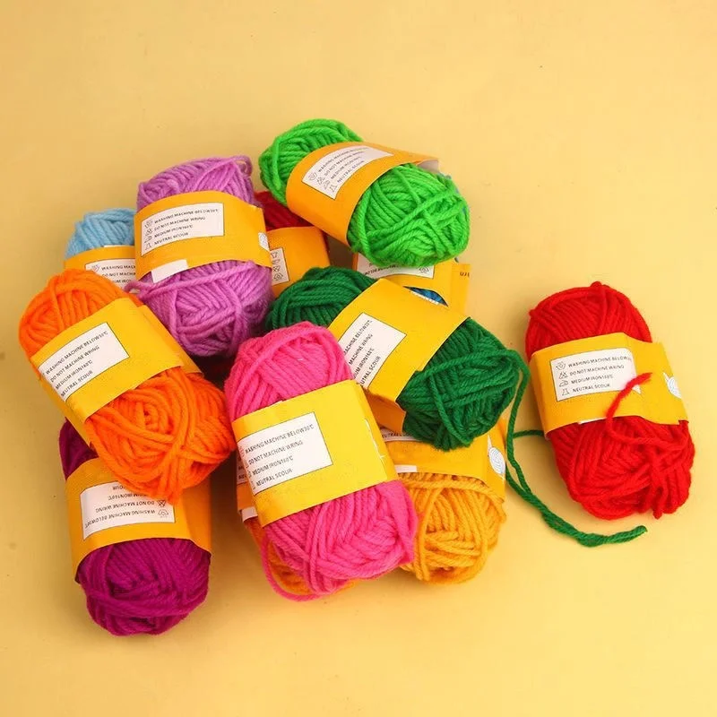12 шт./компл. красочные новые шерстяные пряжи DIY тканые нитки хлопчатобумажная