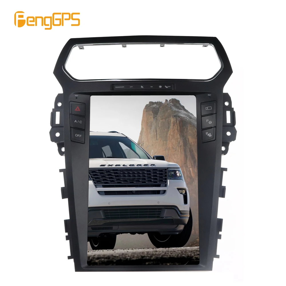 Автомагнитола в стиле Тесла 4 + 64 Гб 8 1 вертикальный экран для Ford Explorer 2011 GPS