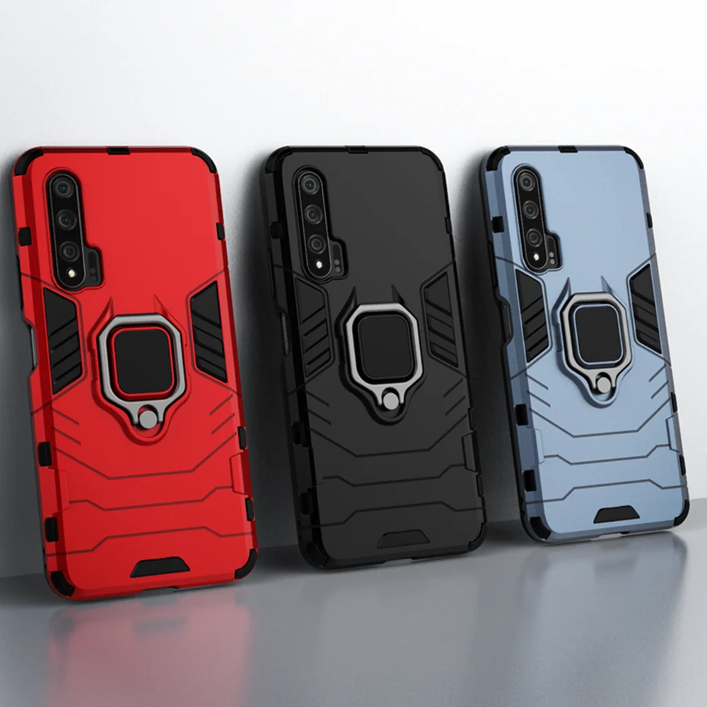 

Shockproof Armor Case For Huawei Nova 6 Case Ring Holder Stand Phone Back Cover For Huawei Nova 6 nova6 4G 5G Funda Capa