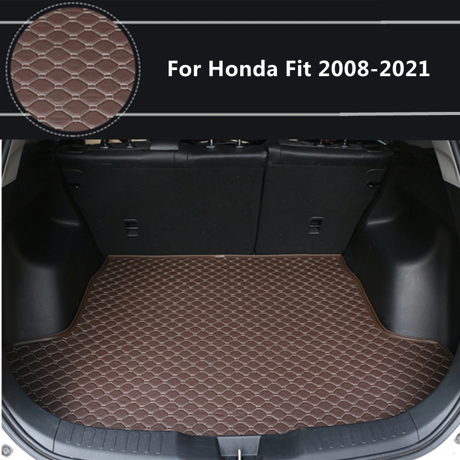 

Плоская боковая подкладка для груза для Honda Fit (2008-2021 год) 2009-10-11-12-2020 Accord специальные коврики для багажника автомобиля водонепроницаемые ковр...