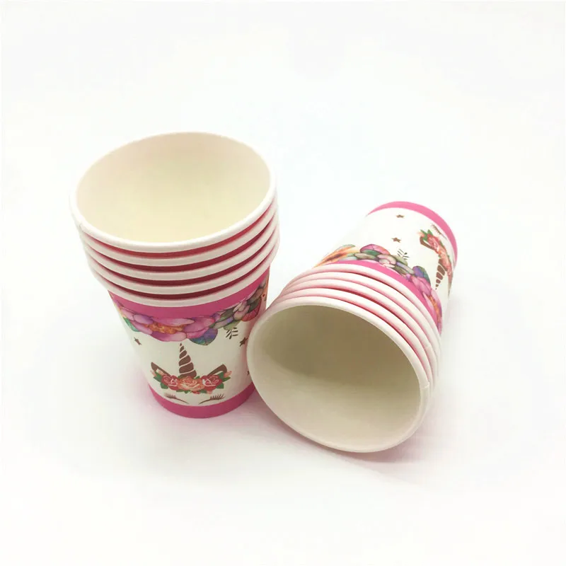 

Декоративная одноразовая посуда Cyuan в виде единорога, 10 шт.