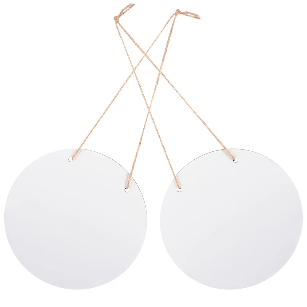 

2pcs Heat Transfer Wood Hanging Sign Home Decor DIY Projects Craft Wood Plaques