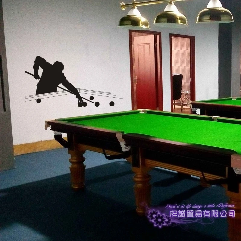 Бильярд Наклейка Снукер Наклейки На Стены Виниловые Декор Украшения Комнаты