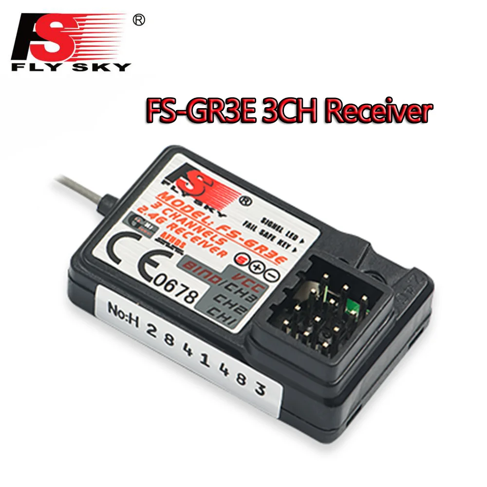 Приемник Flysky FS GR3E 3 канала 2 4G с предохранителем GT3B GR3C обновленный для