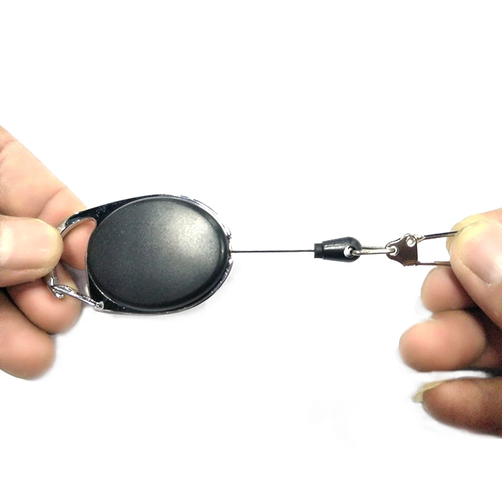 Брелок выдвижная катушка для значков цинковый сплав ABS ID ремешок имя бирка